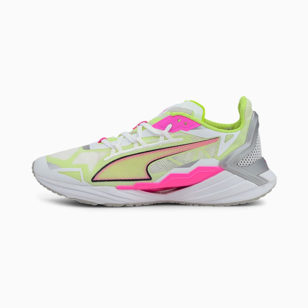 Puma UltraRide Női Futócipő - Fehér/Rózsaszín/Sárga ( Hungary - RXOLZ3412 )